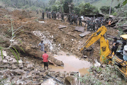 Landslide in Kalutara